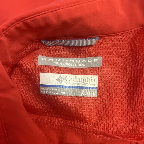 Columbia Women's PFG Omni-Shade Long Sleeve Sun Protection Button-Up Shirt XL - Picture 6 of 8